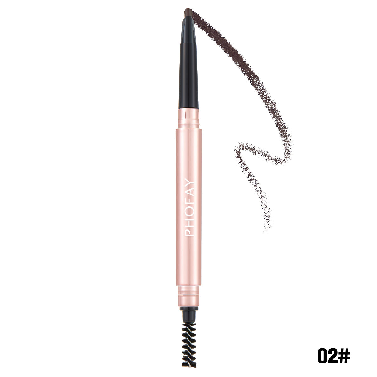 Triangular Eyebrow Pencil with Spoolie | Easy-Apply Waterproof Brow Definer (0.25g)