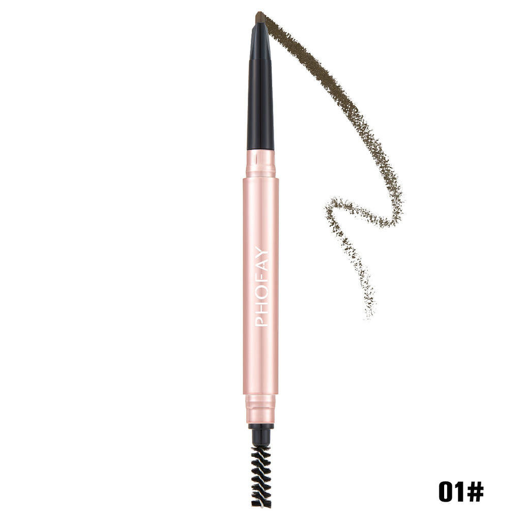 Triangular Eyebrow Pencil with Spoolie | Easy-Apply Waterproof Brow Definer (0.25g)