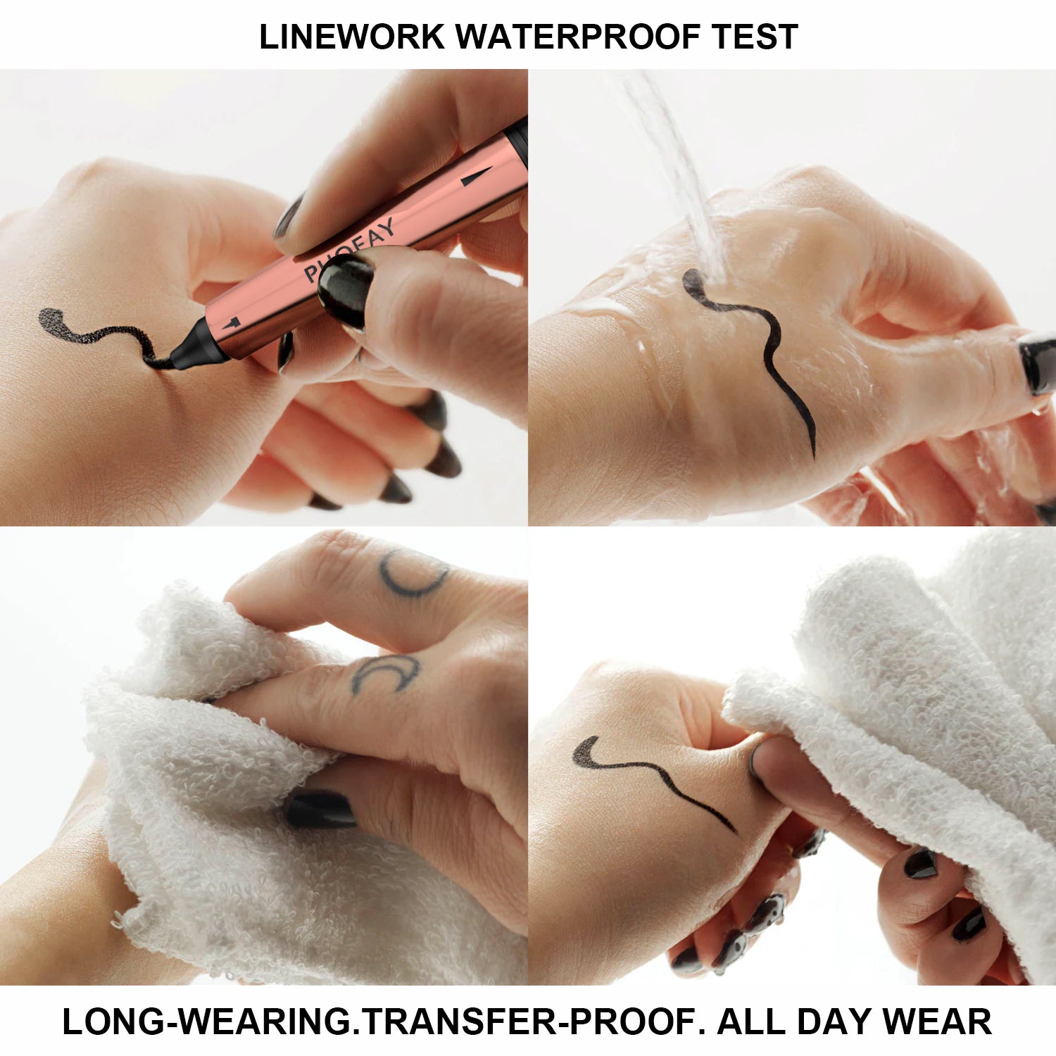 Double-Ended Liquid Eyeliner with Wing Stamp | Long-Lasting Waterproof & Smudge-Proof (3ml)