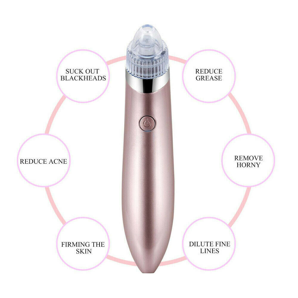 Electric Blackhead Vacuum Pore Cleaner | Rechargeable Pore Vacuum and Skin Exfoliation Tool