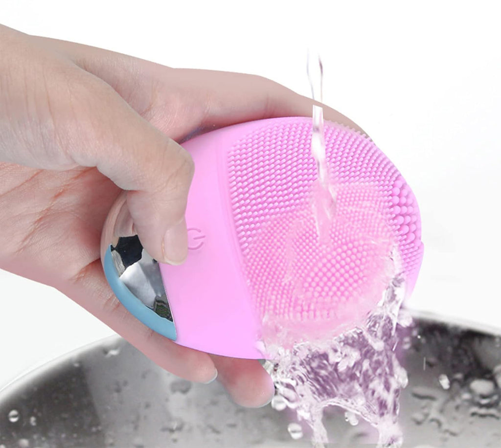 Premium Silicone Facial Cleansing Brush | 7,000 VPM High-Frequency Sonic Cleanser • Waterproof • USB-Rechargeable