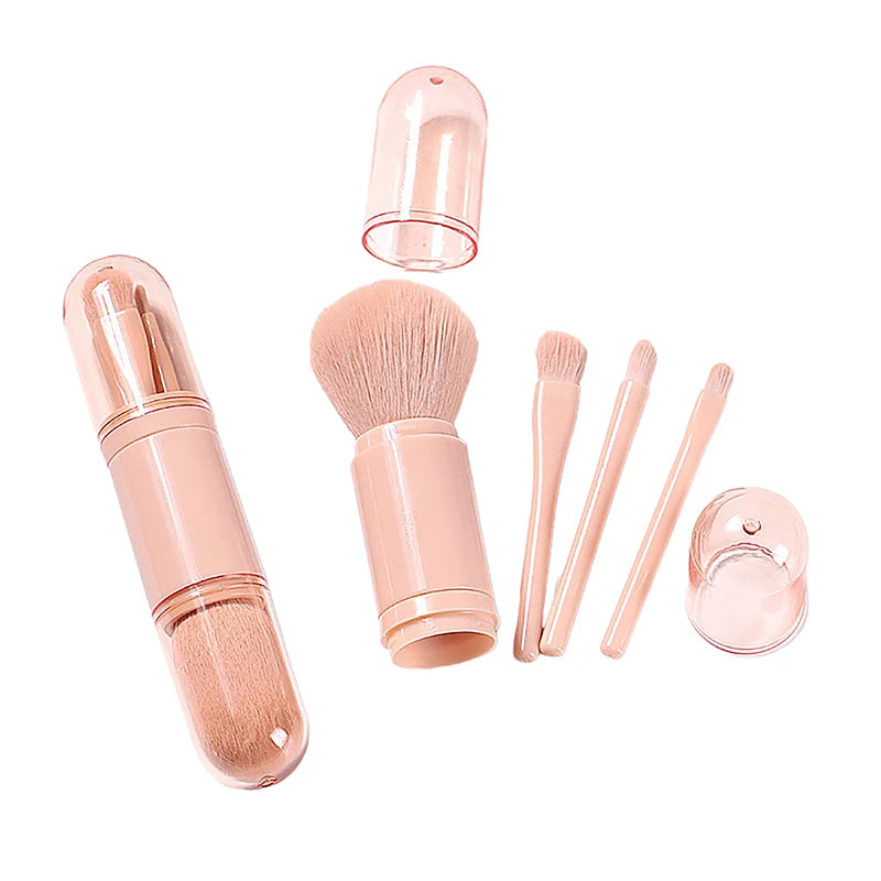 4-in-1 Portable Makeup Brush Set | Travel Makeup Brush Essentials