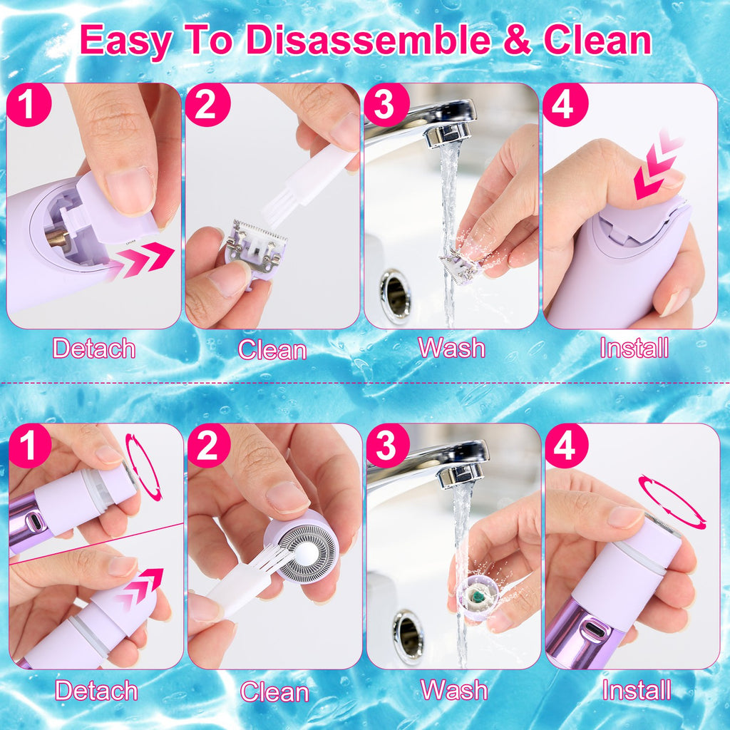 2-in-1 Dual-Head Bikini & Body Trimmer for Women | Gentle, Waterproof & Rechargeable