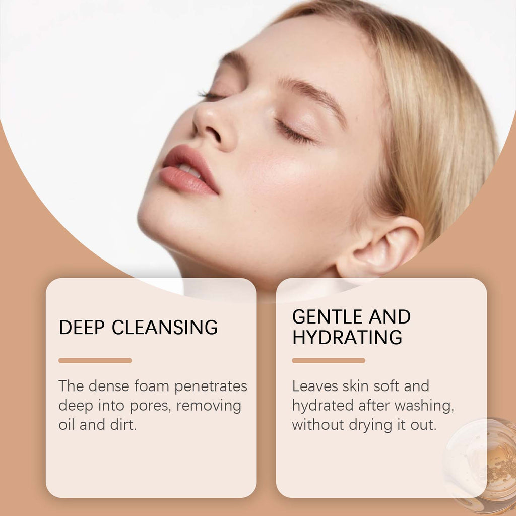 Collagen & Hyaluronic Acid Facial Cleanser | Deep Pore Cleansing and Oil Control