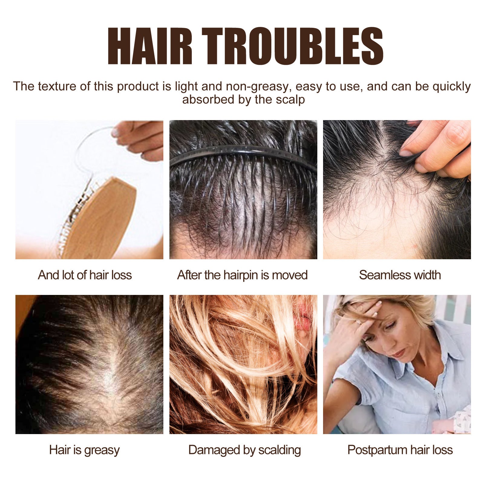 Intense Hair Repair & Root-Strengthening Serum | Moisturizing Scalp Treatment with Red Clover & Botanical Oils