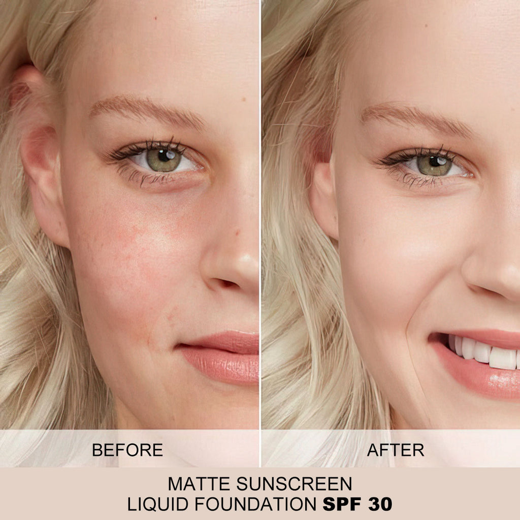 Matte Sunscreen Liquid Foundation SPF 30