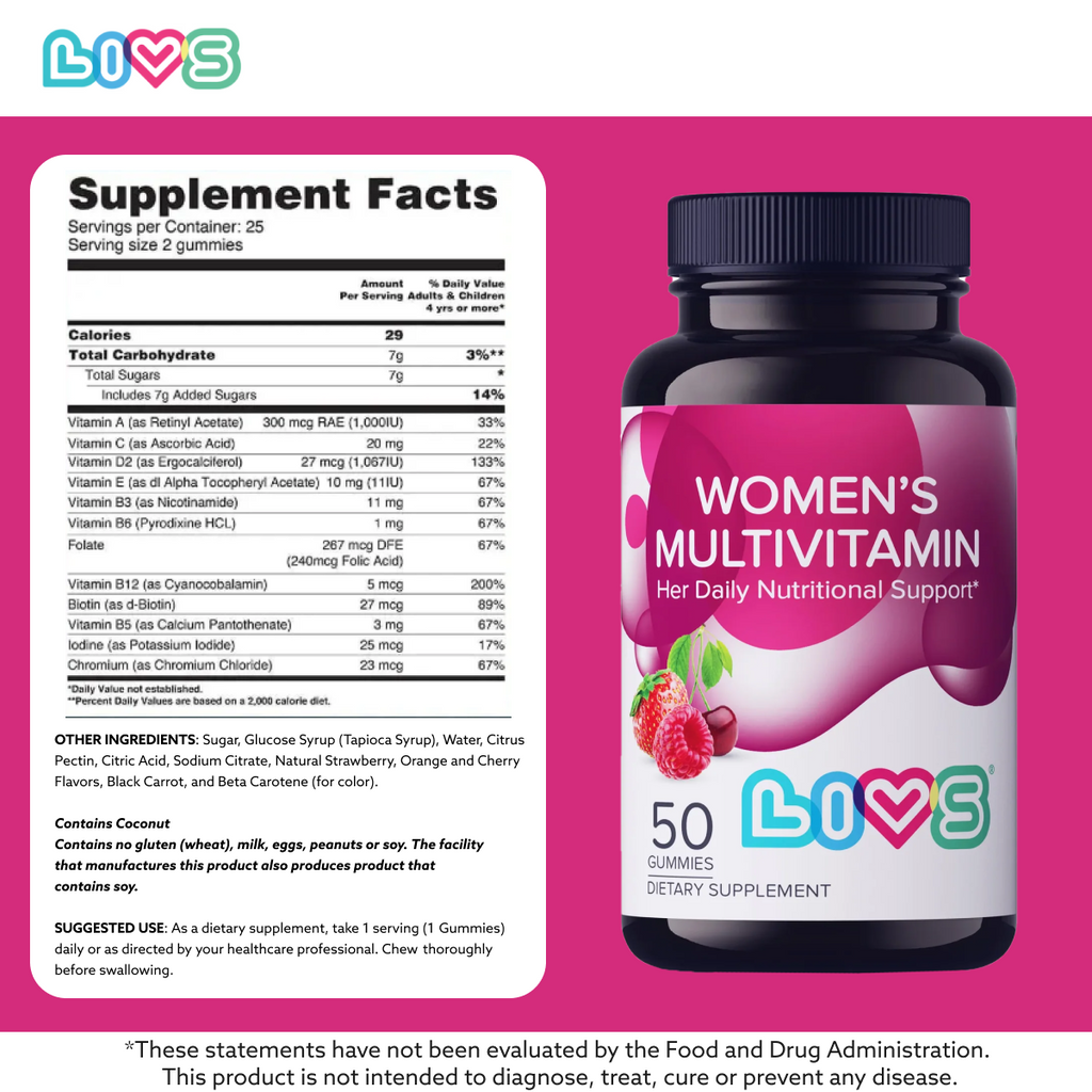 Women’s Multivitamin Gummies | Energy, Immunity & Skin Support | Vegan, Halal & Kosher
