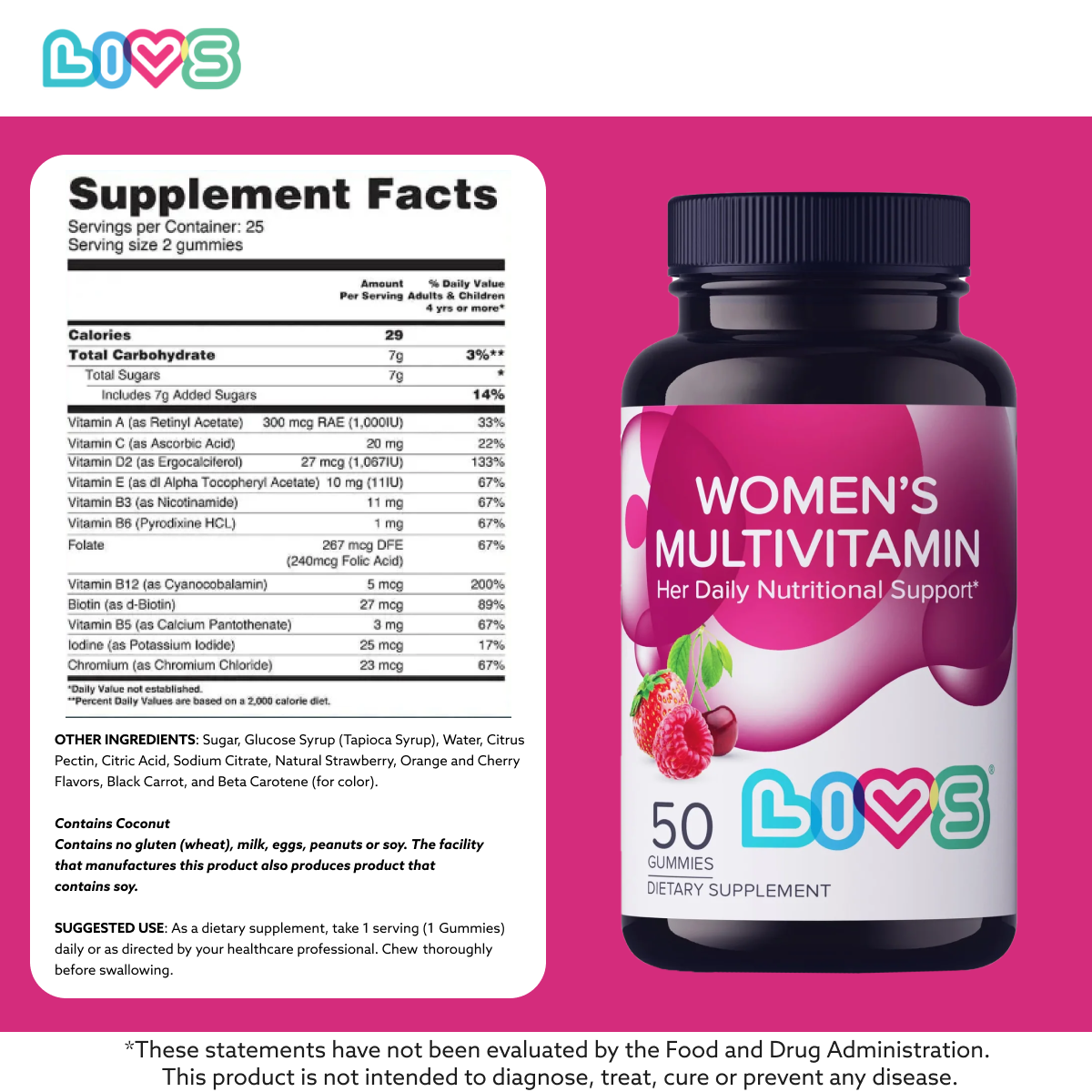 Women’s Multivitamin Gummies | Energy, Immunity & Skin Support | Vegan, Halal & Kosher