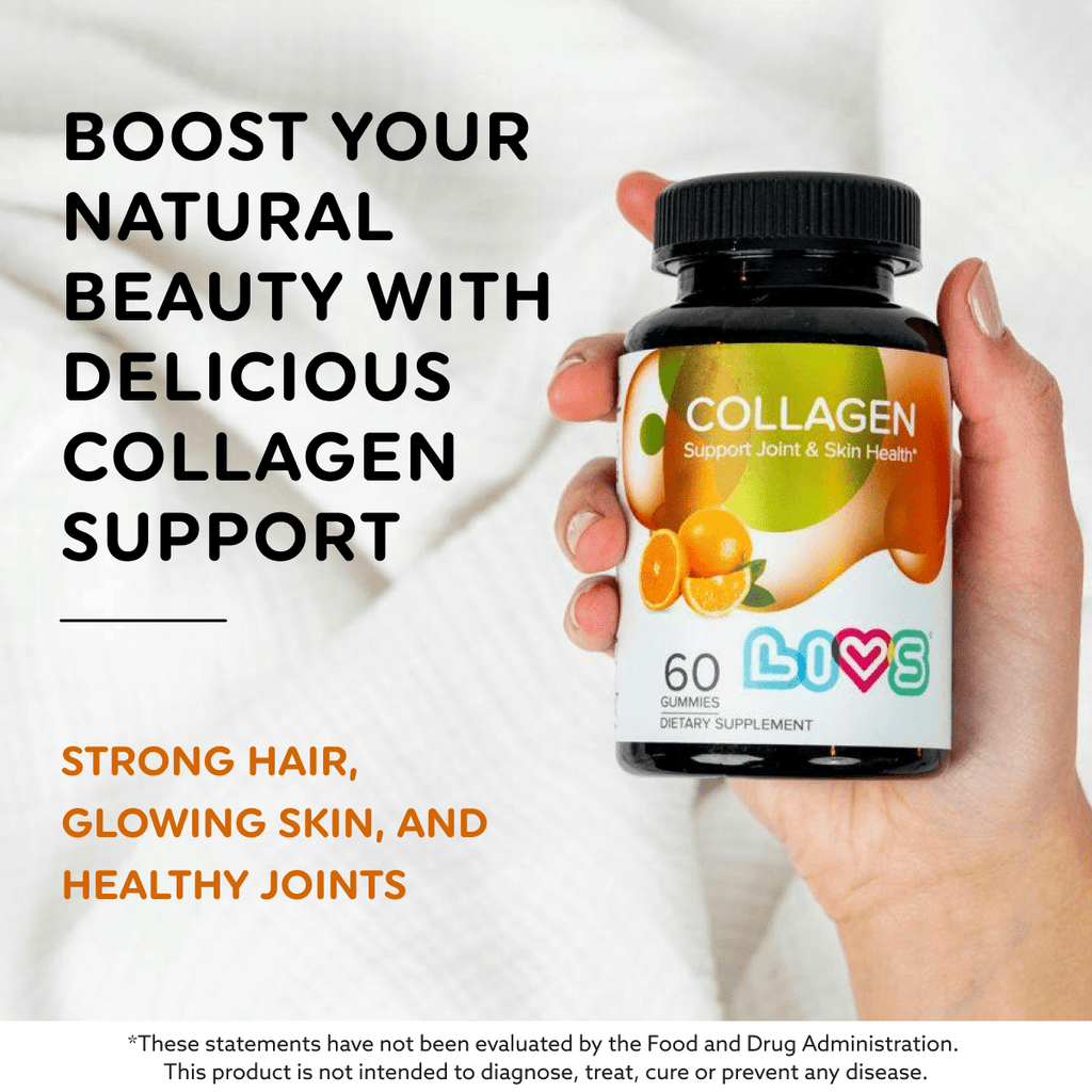 Marine Collagen Gummies for Skin, Hair & Joints | Orange-Flavored Daily Collagen Support