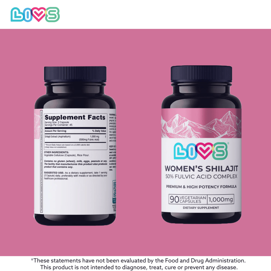 Women’s Shilajit Gummies | 50% Fulvic Acid Complex for Energy, Vitality & Wellness Support (Vegan • Halal • Kosher)