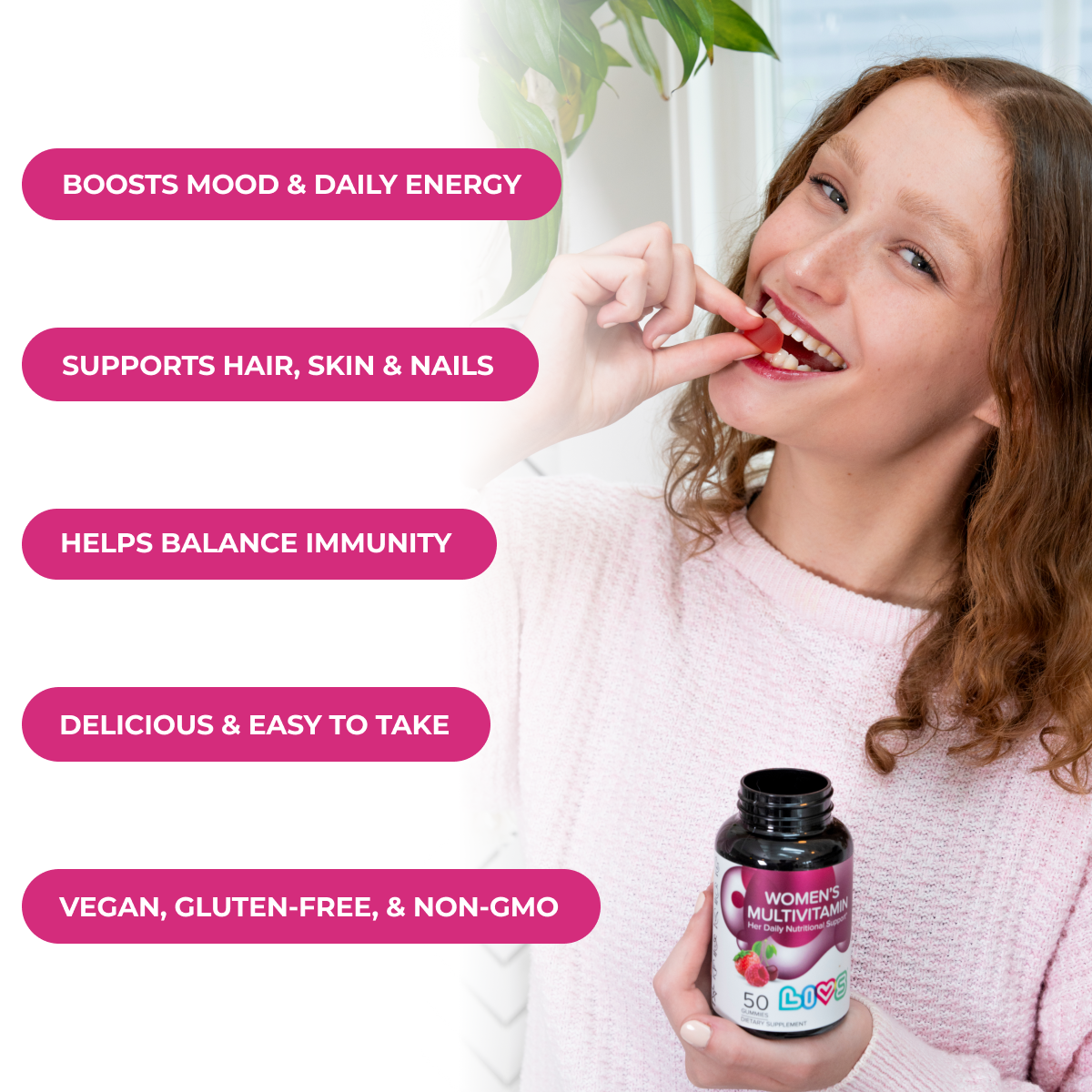 Women’s Multivitamin Gummies | Energy, Immunity & Skin Support | Vegan, Halal & Kosher