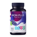 Iron Plus Multivitamin Gummies | 20mg Iron with B12, Vitamin C & Zinc | Vegan Grape Gummies (Halal • Kosher • Gluten-Free)