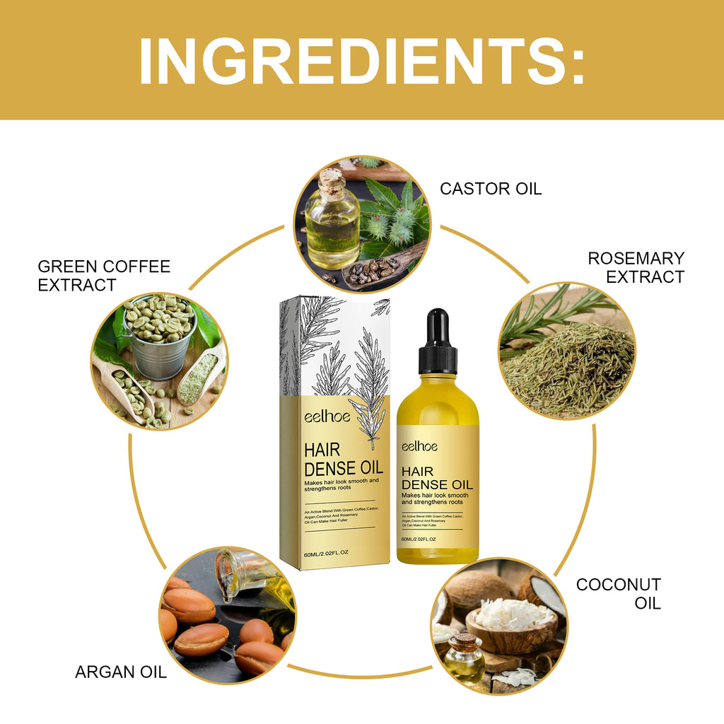 Rosemary Hair Treatment Oil | Nourishing Scalp & Hair Repair Oil with Castor & Argan Oil