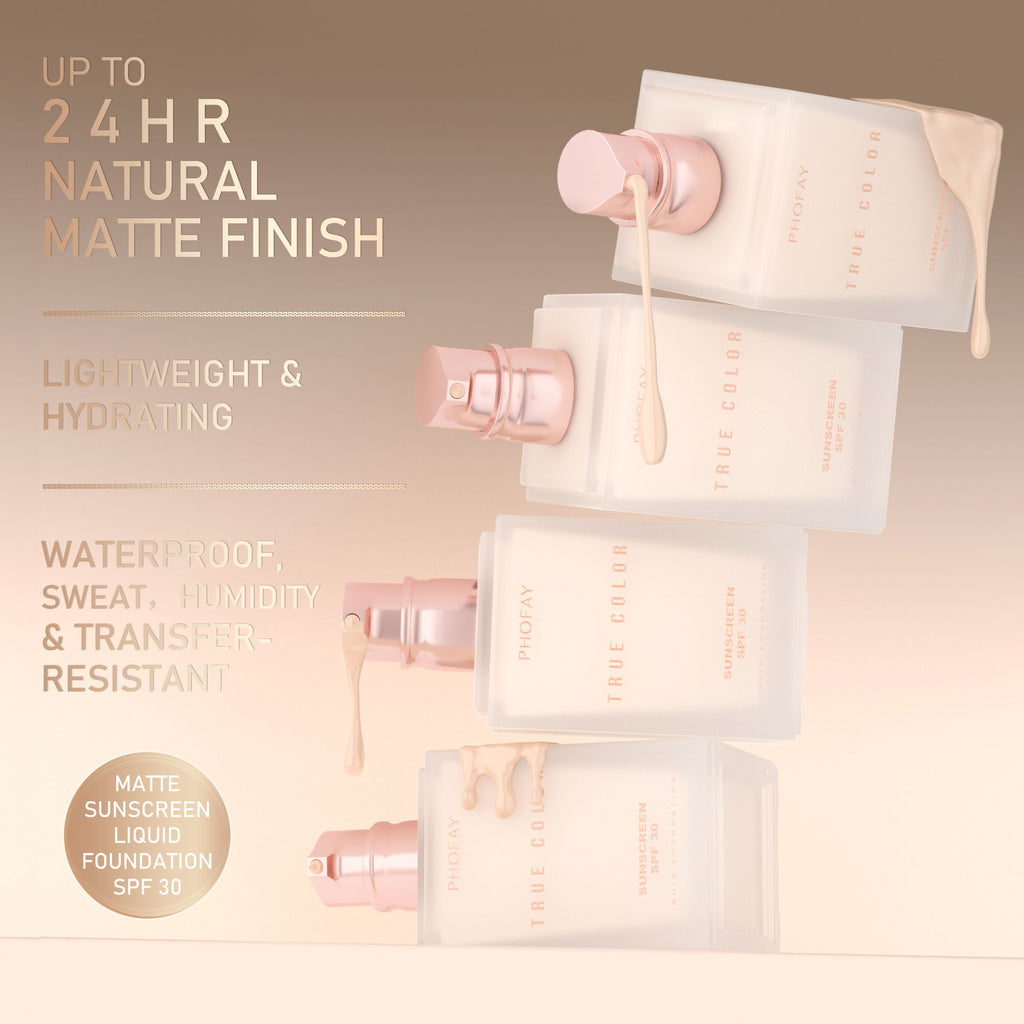 Matte Sunscreen Liquid Foundation SPF 30