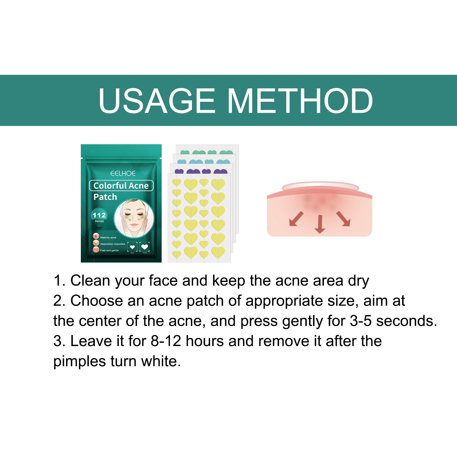 Hydrocolloid Acne Patch with Tea Tree and Calendula | Gentle Spot Care for Blemishes and Redness
