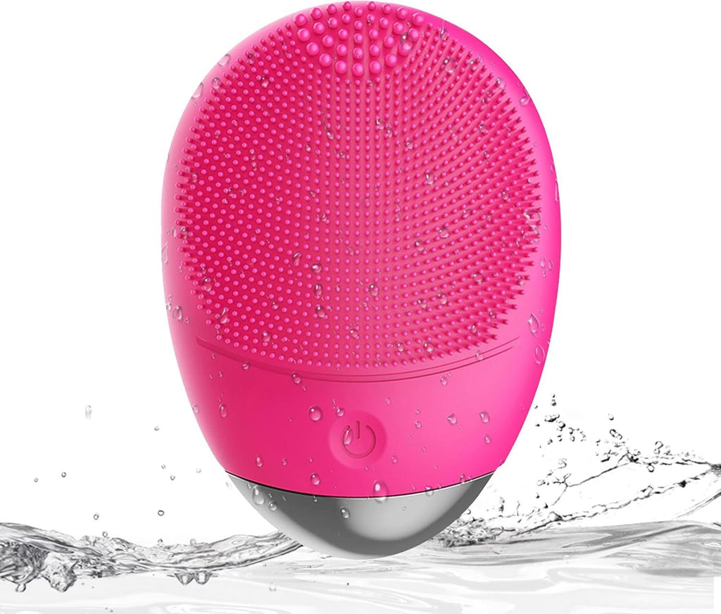 Premium Silicone Facial Cleansing Brush | 7,000 VPM High-Frequency Sonic Cleanser • Waterproof • USB-Rechargeable
