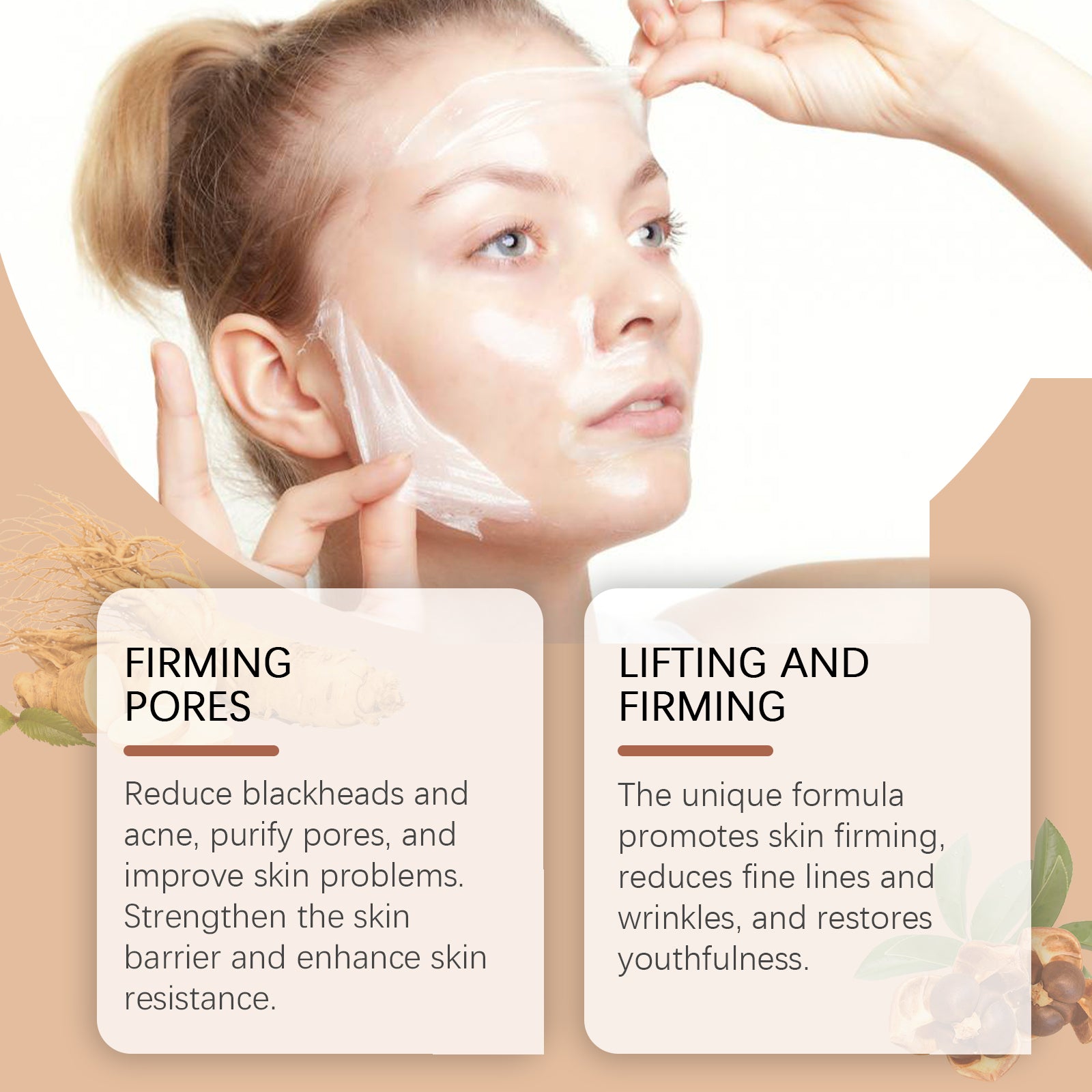 Collagen Peel-Off Facial Mask with Sodium Hyaluronate | Pore Purifying and Skin Firming Care
