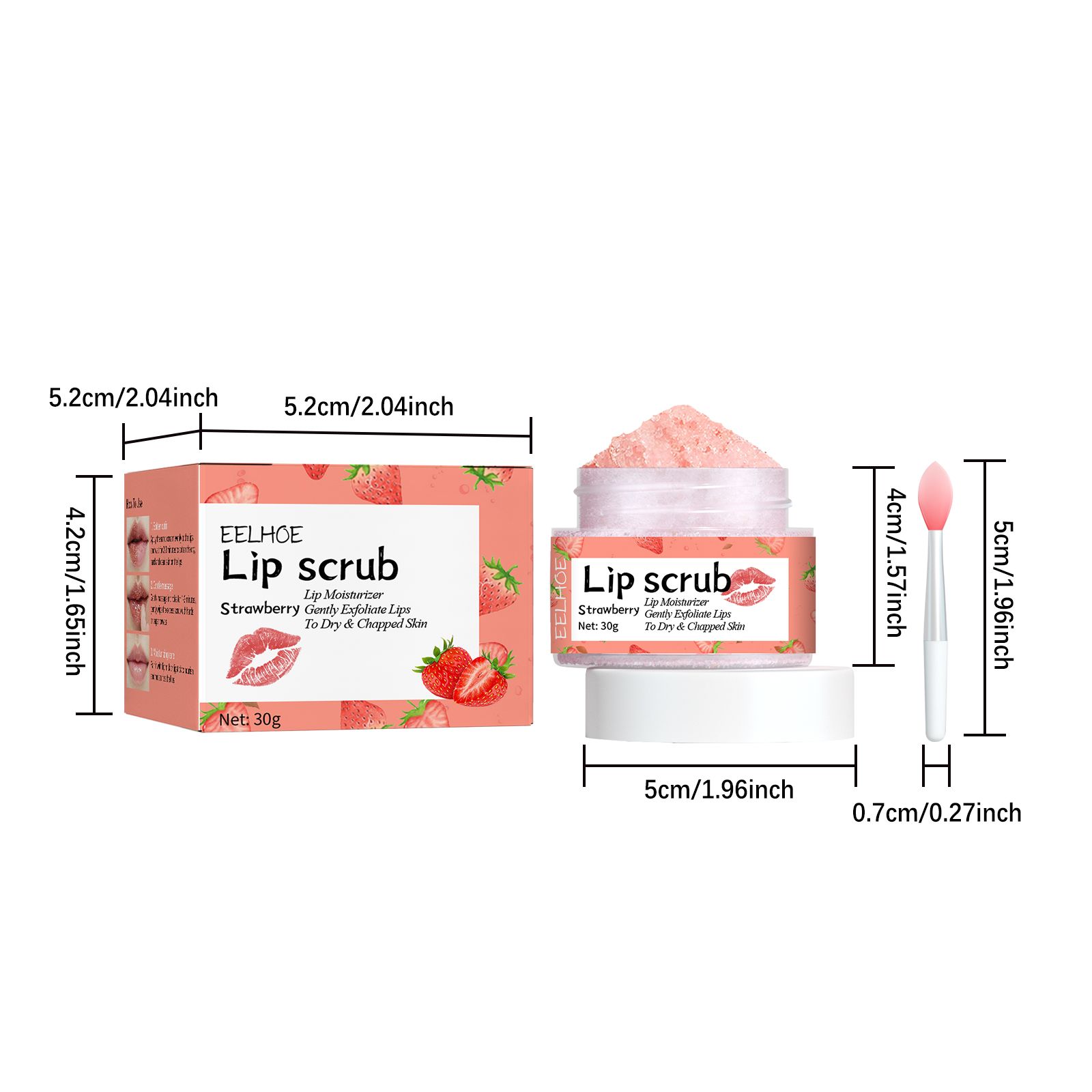 Peach Lip Scrub & Overnight Exfoliating Treatment | Hydrating Lip Smoother